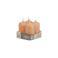 Svíčka adventní -  MAT N22 Cylinder 40x80 mm - 4 ks meruňková
