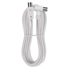 Anténní koaxiální kabel stíněný 2,5m – úhlová vidlice Anténní koaxiální kabel stíněný 2,5m – úhlová vidlice