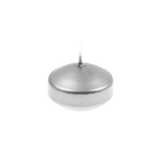 Svíčka plovoucí Floating 45x20 mm - stříbrná metalíza Svíčka plovoucí Floating 45x20 mm - stříbrná metalíza