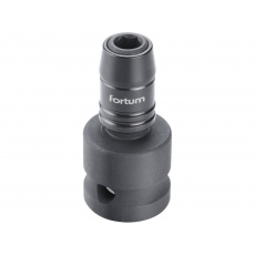 adaptér rázový 1/2" čtyřhran na hroty 1/4", Quick-Lock, CrMoV