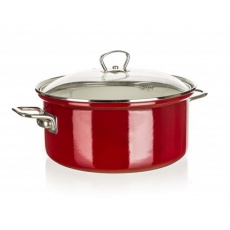 Rendlík smaltovaný 24 cm, 4,5 l, s poklicí Rendlík smaltovaný 24 cm, 4,5 l, s poklicí