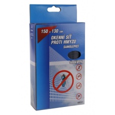 Sada okenní síť 150x130cm šedá suchý zip 5. 6m Sada okenní síť 150x130cm šedá suchý zip 5. 6m