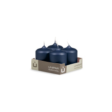 Svíčka adventní - METAL M122 Cylinder 40x60 mm - 4 ks modrá Svíčka adventní - METAL M122 Cylinder 40x60 mm - 4 ks modrá