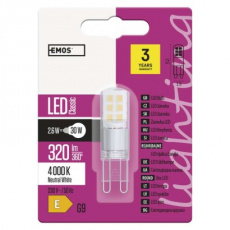 LED žárovka Classic JC 2,6W G9 neutrální bílá LED žárovka Classic JC 2,6W G9 neutrální bílá