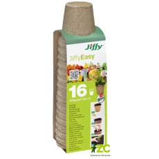 Rašelinový květináč Jiffypot® R8-16, 8 cm - balení 16 kusů