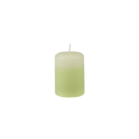Svíčka Single Aromatic Tea Pillar 50 x 70 mm - světle zelená