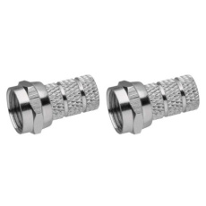 Konektor F vidlice pro koax CB500 - 2ks Konektor F vidlice pro koax CB500 - 2ks