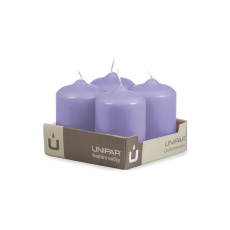 Svíčka adventní -  MAT N352 Cylinder 60x90 mm - 4 ks fialová