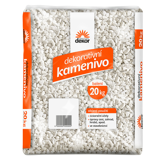 Mramor bílý valoun 7-15 mm - 20 kg (cena bez slev)