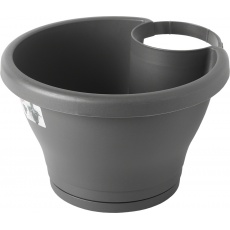 Květináč Corsica Drainpipe clicker - antracit 24 cm Květináč Corsica Drainpipe clicker - antracit 24 cm