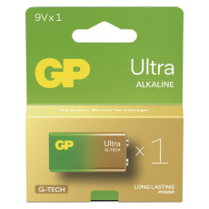 Alkalická baterie GP Ultra 9V (6LF22), 1 ks