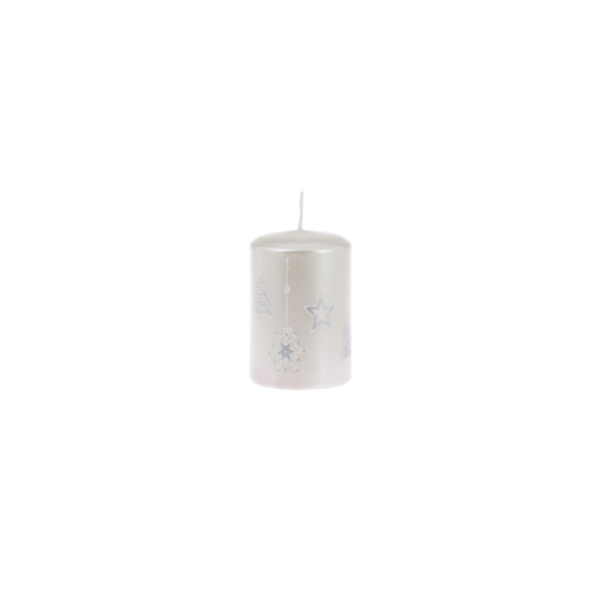 Svíčka vánoční Moments Pillar 50x75 mm - bílá