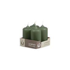 Svíčka adventní - MAT N83 Cylinder 40x80 mm - 4 ks zelená Svíčka adventní - MAT N83 Cylinder 40x80 mm - 4 ks zelená