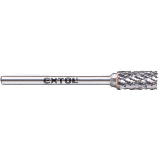 fréza karbidová, válcová s čelním ozubením, ⌀6x13mm, ⌀stopky 3mm, sek střední (double-cut)