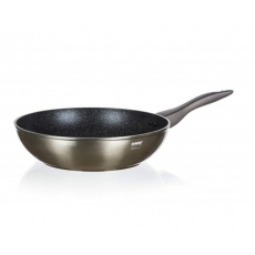 BANQUET Pánev WOK s nepřilnavým povrchem METALLIC PLATINUM 28 x 7,8 cm BANQUET Pánev WOK s nepřilnavým povrchem METALLIC PLATINUM 28 x 7,8 cm