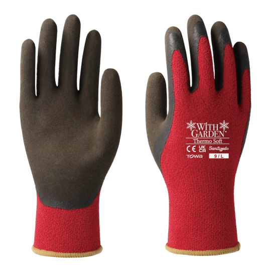 Rukavice Thermo Soft červené vel. 7/S Rosteto