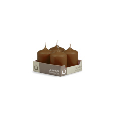Svíčka adventní - MAT N19 Cylinder 40x60 mm - 4 ks hnědá Svíčka adventní - MAT N19 Cylinder 40x60 mm - 4 ks hnědá