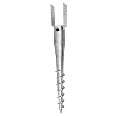 Zemní vrut "U" 110x60x100 tl. 4mm ZN Zemní vrut "U" 110x60x100 tl. 4mm ZN
