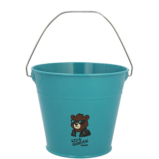 Kyblík dětský kovový modrý Stocker