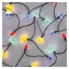 LED vánoční řetěz, barevné žárovky, 9,8 m, multicolor, multifunkce LED vánoční řetěz, barevné žárovky, 9,8 m, multicolor, multifunkce