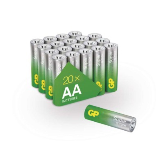 Alkalická baterie GP Super AA (LR6) - 20ks