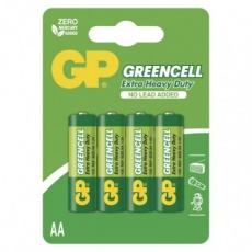 Zinková baterie GP Greencell AA (R6) - 4ks Zinková baterie GP Greencell AA (R6) - 4ks