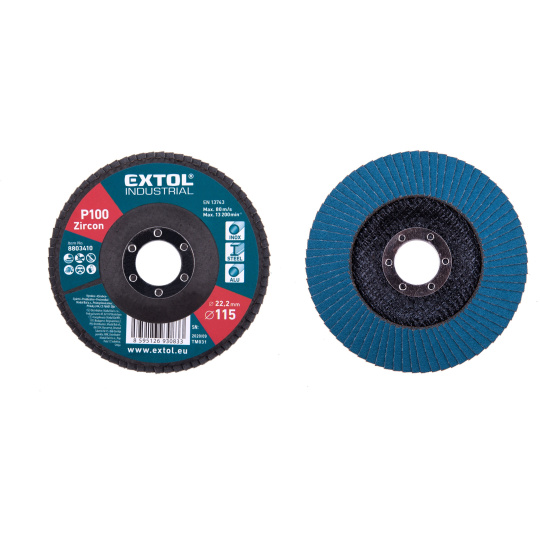 kotouč lamelový šikmý zirkonový, O 115mm, P100 kotouč lamelový šikmý zirkonový, O 115mm, P100