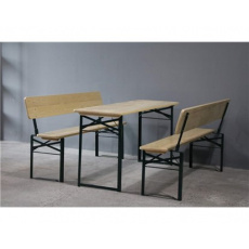 HAPPY GREEN Zahradní pivní set s opěradlem 115 cm HAPPY GREEN Zahradní pivní set s opěradlem 115 cm