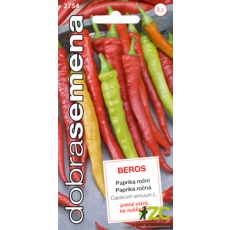 Dobrá semena Paprika zel. beraní roh - Beros, mírně ostrý 0,6g