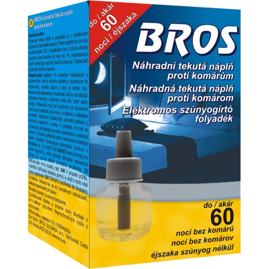 Bros - náhradní tekutá náplň proti komárům 40 ml (60 nocí)