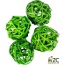 Dekorace - Lata Ball 4 cm - zelený 4 ks