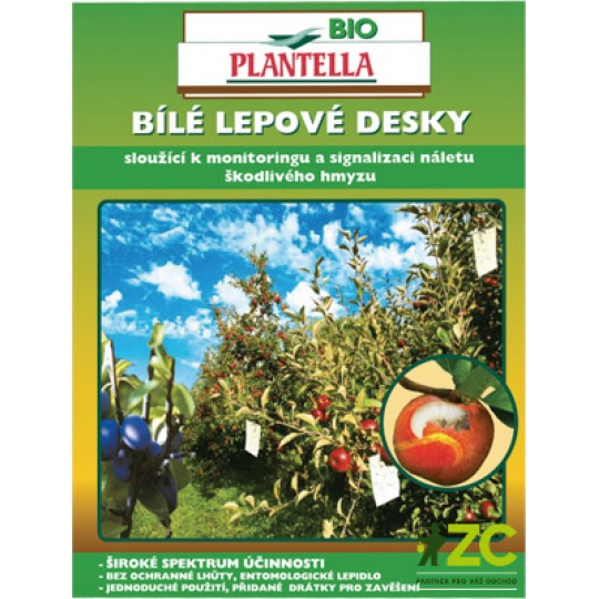 Desky Bio Plantella bílé - univerzální 10 ks