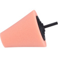 POŠK. OBAL kužel leštící pěnový, T40, oranžový, ⌀80mm, stopka 6mm