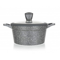 BANQUET Kastrol s nepřílnavým povrchem GRANITE 20 cm, stříkané dno, poklice BANQUET Kastrol s nepřílnavým povrchem GRANITE 20 cm, stříkané dno, poklice