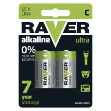 Alkalická baterie RAVER C (LR14) - 2ks Alkalická baterie RAVER C (LR14) - 2ks