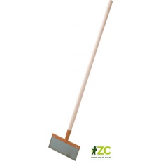 Škrabka s planžetou na led Rosteto s násadou 130 cm - oranžová/modrá Škrabka s planžetou na led Rosteto s násadou 130 cm - oranžová/modrá