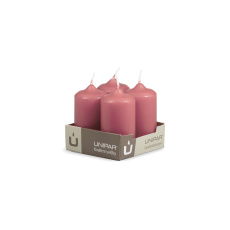 Svíčka adventní - MAT N33 Cylinder 40x80 mm - 4 ks růžová Svíčka adventní - MAT N33 Cylinder 40x80 mm - 4 ks růžová