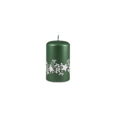 Svíčka vánoční Festive Flare Pillar 60 x 100 mm - zelená metalíza Svíčka vánoční Festive Flare Pillar 60 x 100 mm - zelená metalíza