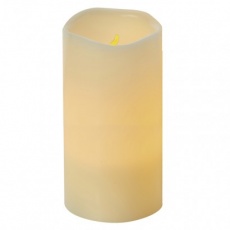 LED dekorace – vosková svíčka, 15cm, 3× AAA, časovač LED dekorace – vosková svíčka, 15cm, 3× AAA, časovač