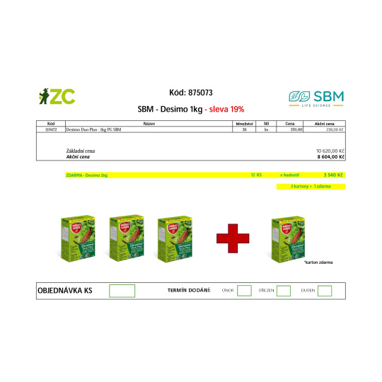 KD Displej - SBM - Desimo 1 kg