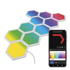 GoSmart LED svítidlo Hexagon, 10 dílů, 19 W, RGBIC stmívatelné, WiFi GoSmart LED svítidlo Hexagon, 10 dílů, 19 W, RGBIC stmívatelné, WiFi