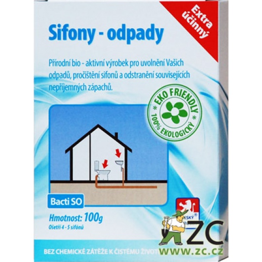 Enzym sifony a odpady Bacti SO - 100 g