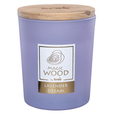 Svíčka sklo - MAGIC WOOD 300 g - Lavender Dream (cena bez slev) Svíčka sklo - MAGIC WOOD 300 g - Lavender Dream (cena bez slev)