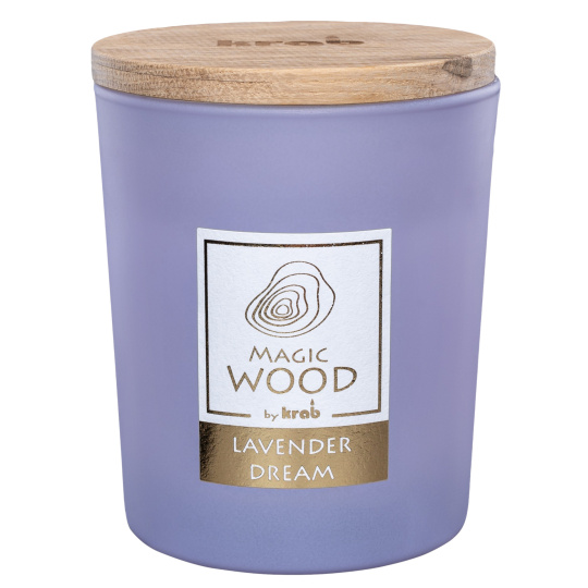 Svíčka sklo - MAGIC WOOD 300 g - Lavender Dream (cena bez slev)