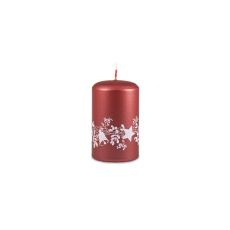 Svíčka vánoční Festive Flare Pillar 60 x 100 mm - červená metalíza Svíčka vánoční Festive Flare Pillar 60 x 100 mm - červená metalíza