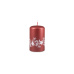 Svíčka vánoční Festive Flare Pillar 60 x 100 mm -  červená metalíza