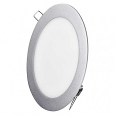 LED panel 175mm, kruhový vestavný stříbrný, 12W neutr. bílá LED panel 175mm, kruhový vestavný stříbrný, 12W neutr. bílá
