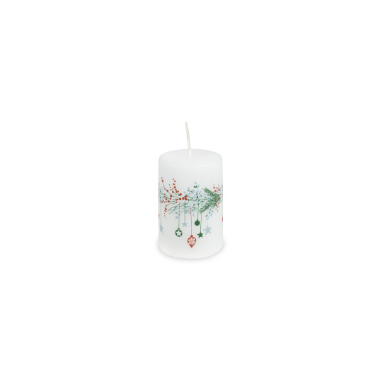 Svíčka vánoční Trinket Pillar 50 x 75 mm - bílá