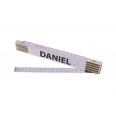 Metr skládací 2m DANIEL (PROFI, bílý, dřevo) Metr skládací 2m DANIEL (PROFI, bílý, dřevo)