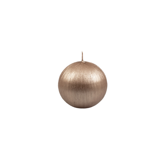 Svíčka Reel Sphere 80 mm - hnědá